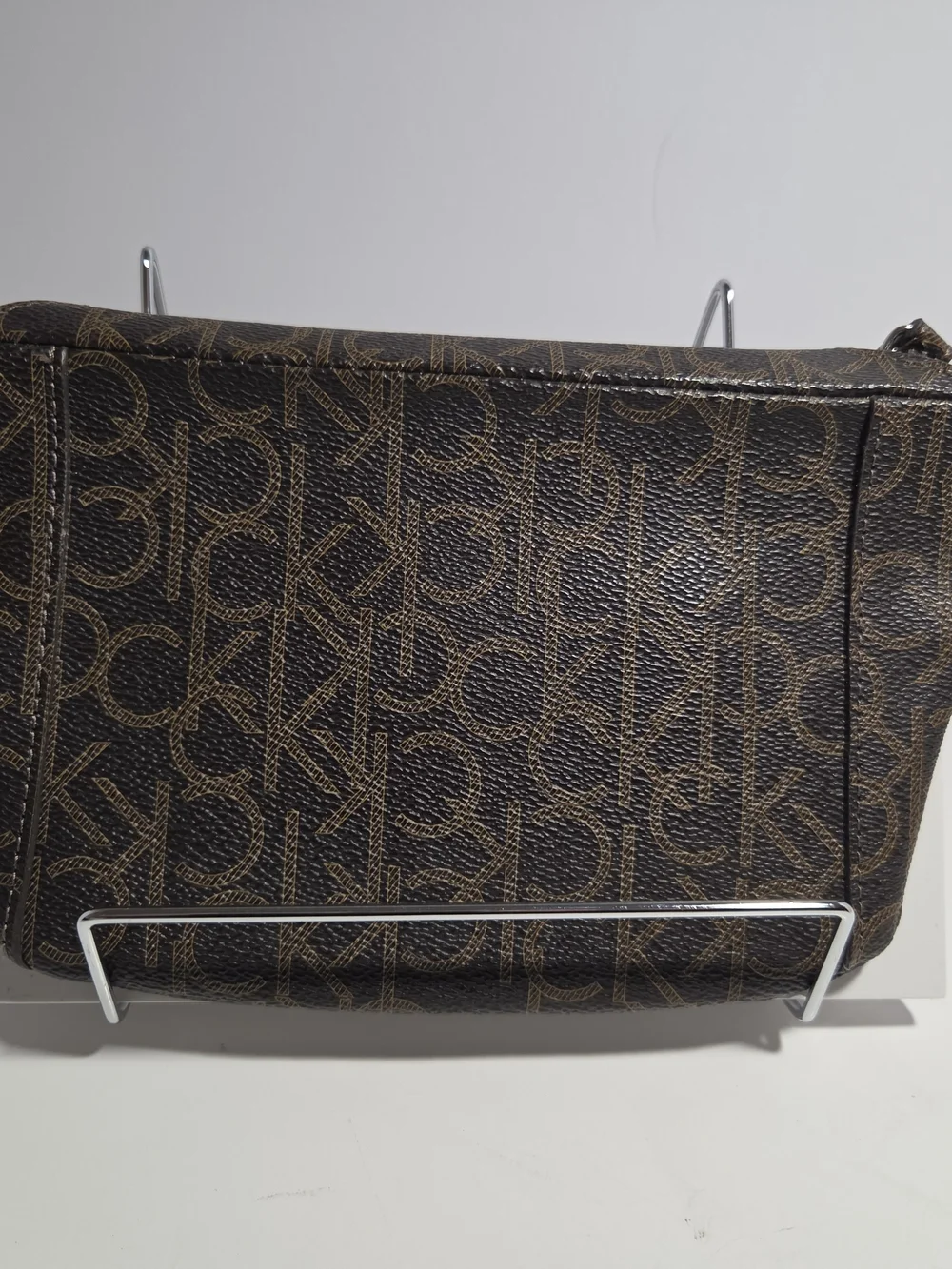Calvin Klein Millie Belt Bag Fanny Pack Brown Signature CK Monogram Size S